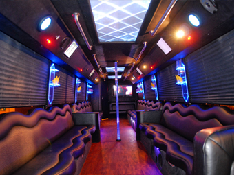 Stripper Pole Party Bus Limo Rentals